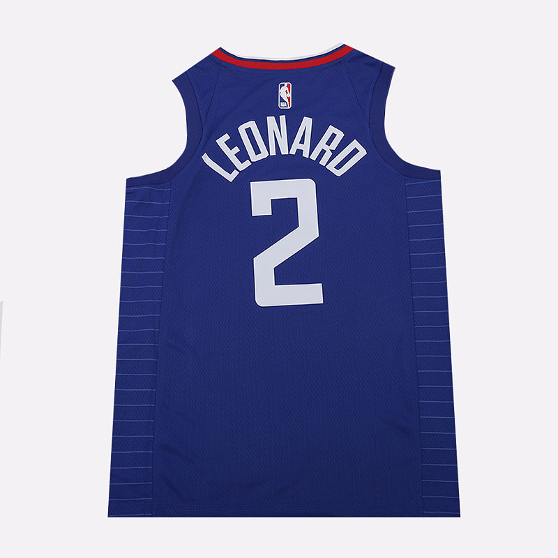 мужская синяя майка Nike Kawhi Leonard Clippers Icon Edition NBA Swingman 864481-406 - цена, описание, фото 3